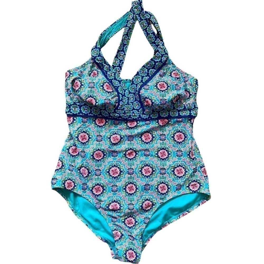 Catalina swimsuit, size 16/18, shelf bra with removable padding, cute print